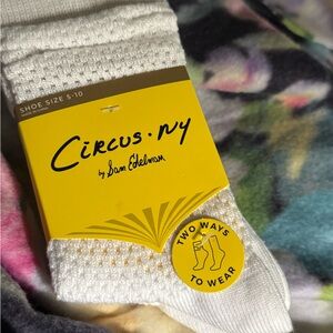 NWT Circus-NY by Sam Edelman White Socks Two Way To Wear.